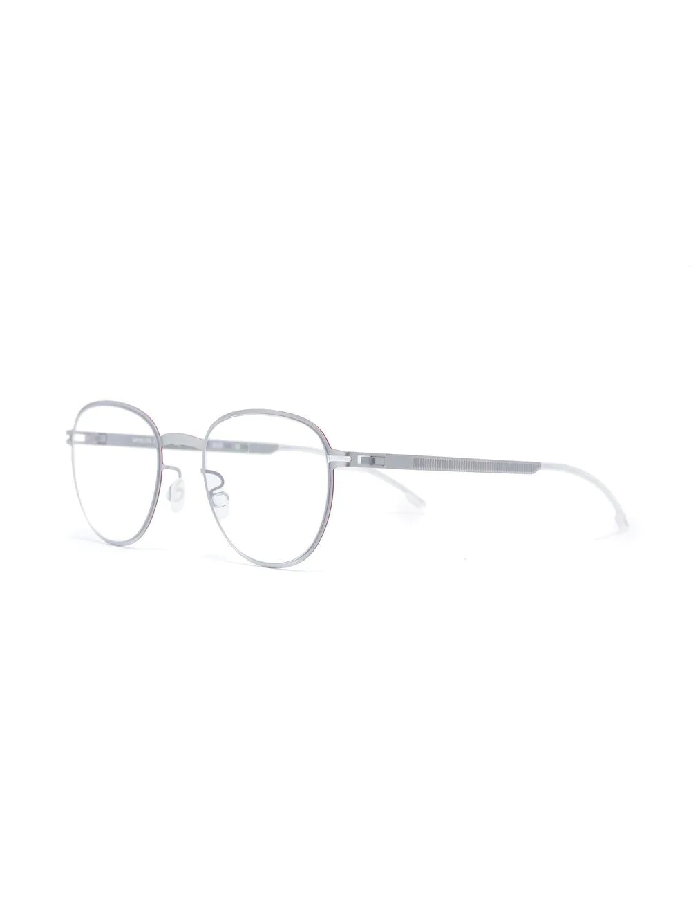 matte-effect round-frame glasses - 2