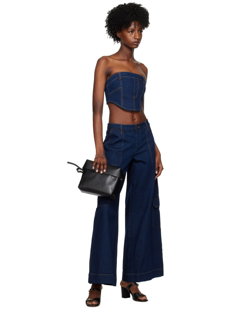 BEC + BRIDGE Blue Roxanne Corset Top outlook
