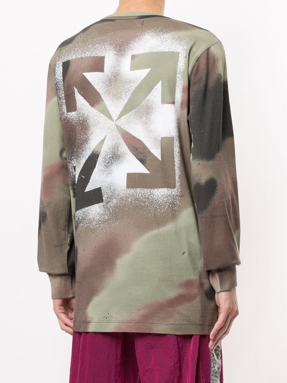 camouflage-print long-sleeved T-shirt - 4