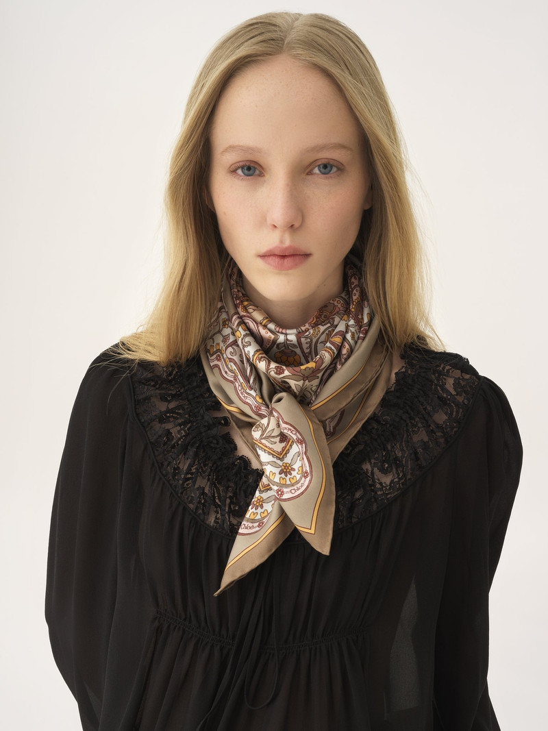 Chloé THE CHLOÉ PAISLEY SQUARE SCARF IN SILK TWILL outlook