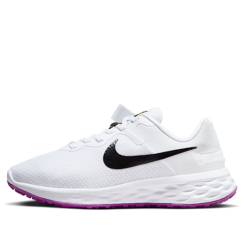 (WMNS) Nike Revolution 6 FlyEase Next Nature 'White Black Purple' DC8998-101 - 1