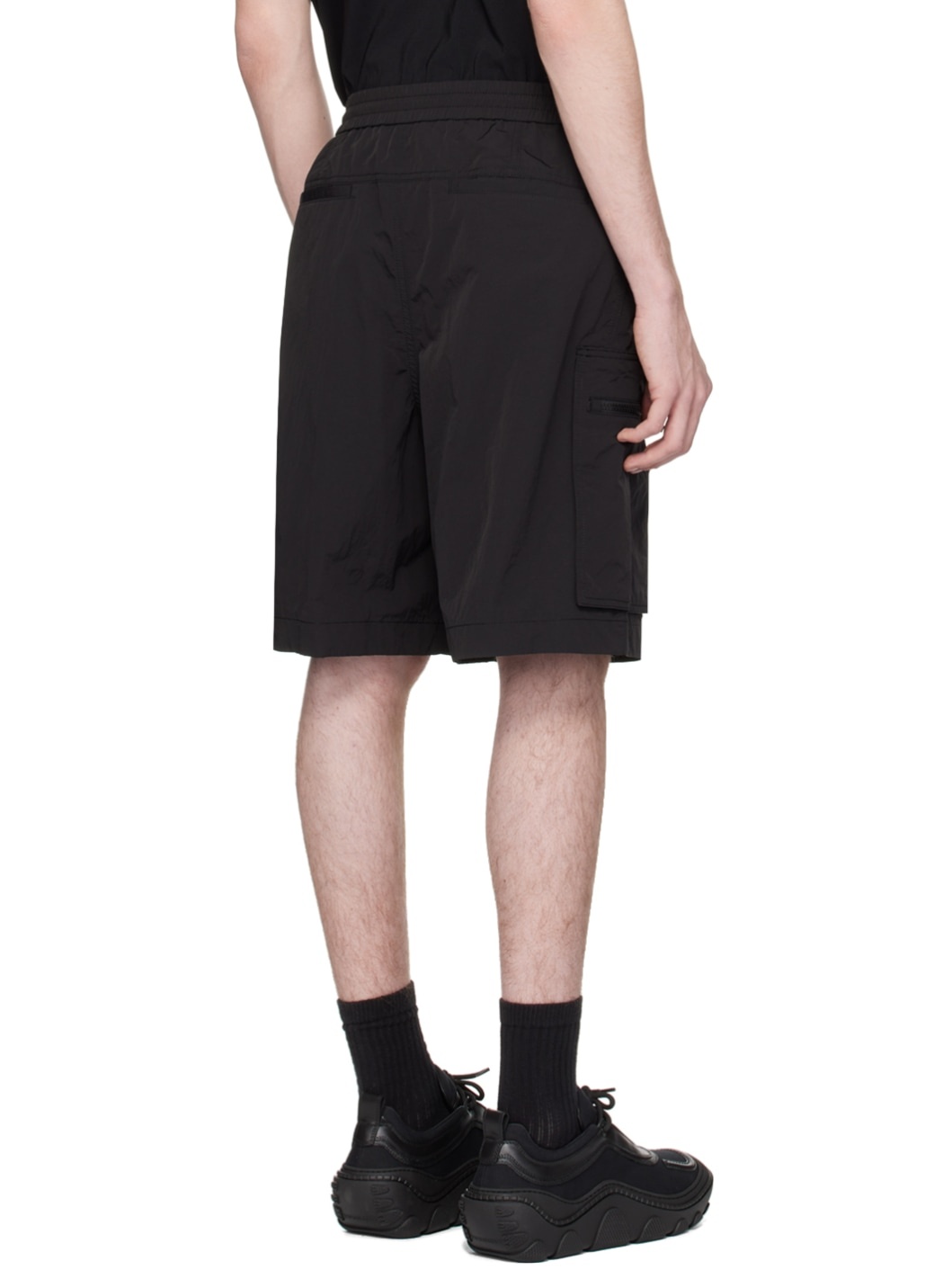 Black Zip Shorts - 3
