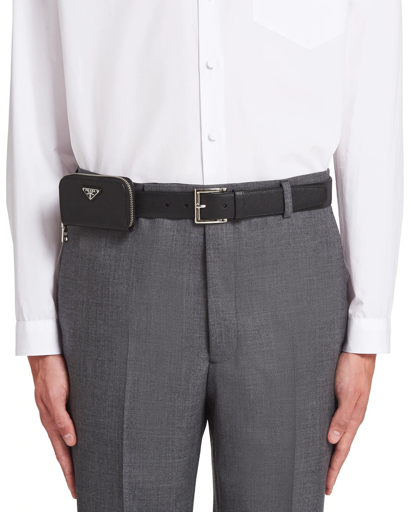 Prada Saffiano leather belt outlook