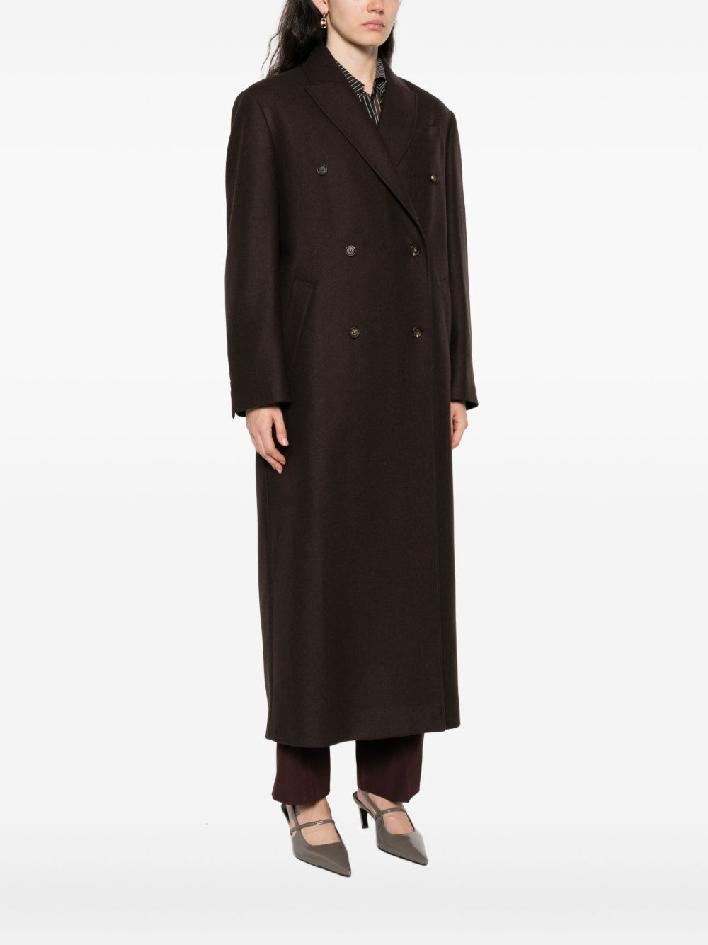 double-breasted buttoned coat - 3
