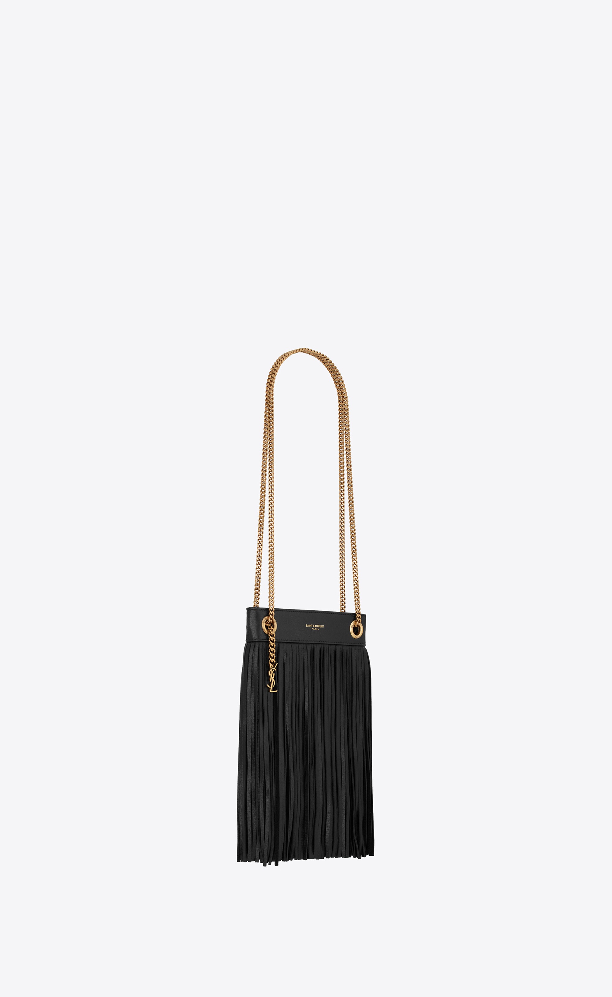 grace small chain bag in lambskin and suede - 5