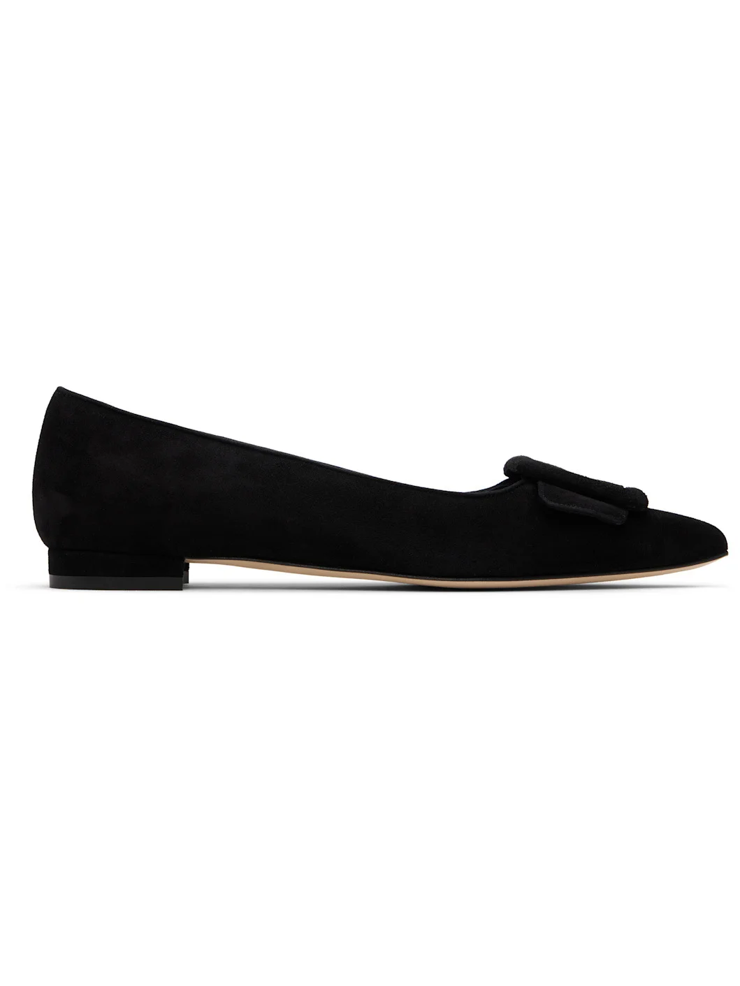 Black Maysale Pump Ballerina Flats - 1