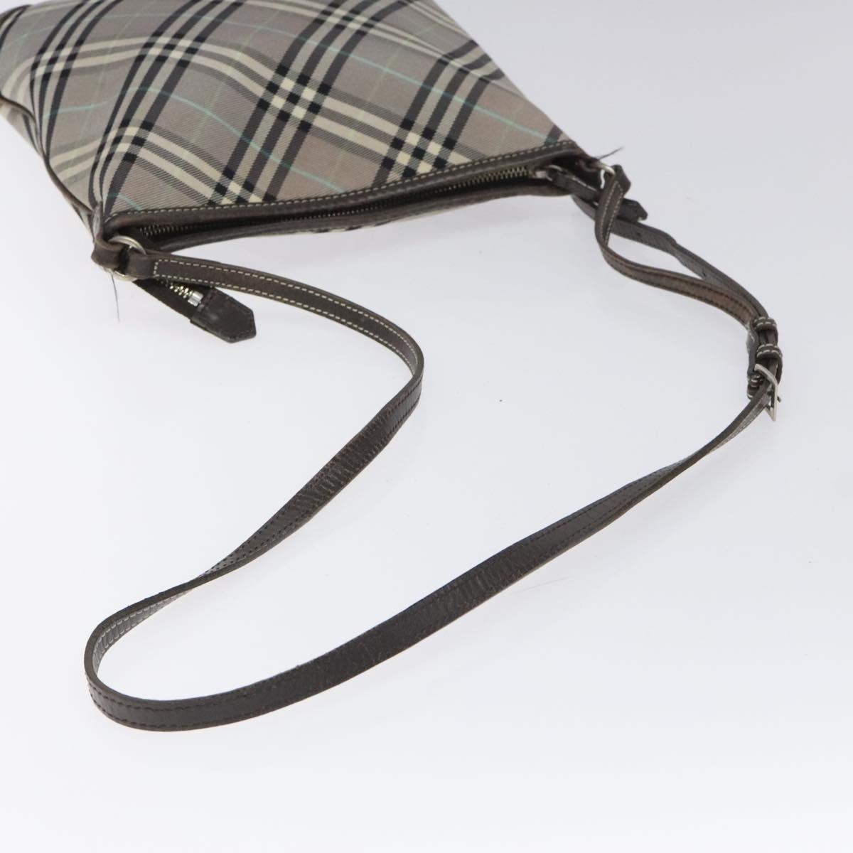 Burberry Nova Check Blue Label Shoulder Bag Nylon Gray - 7