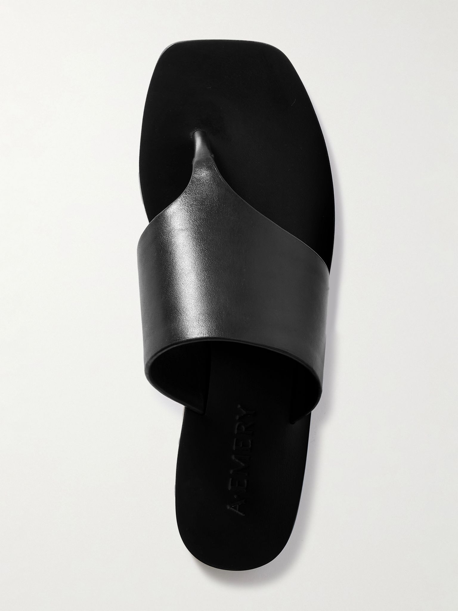 Paton leather sandals Black - 5