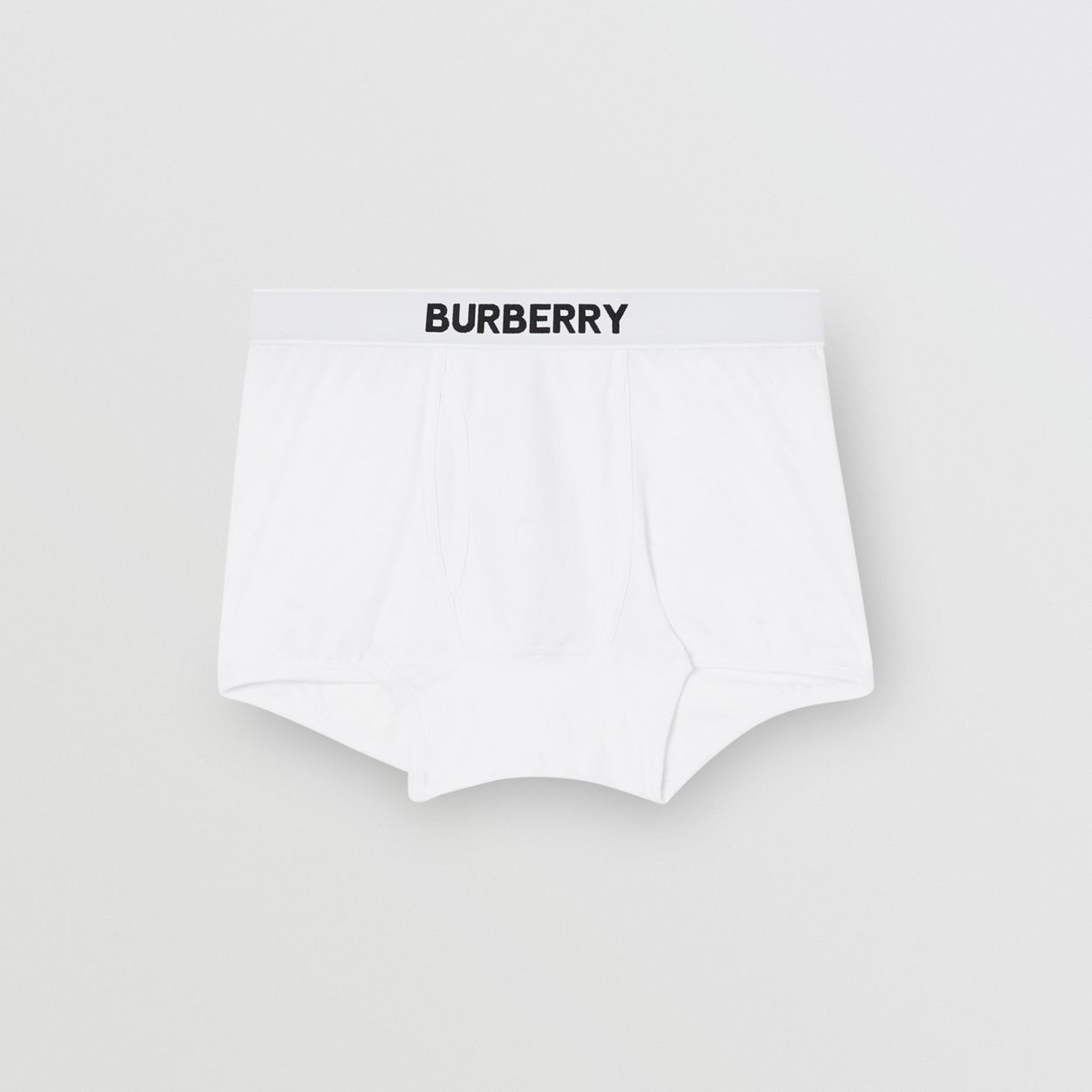 Logo Detail Stretch Cotton Boxer Shorts - 1