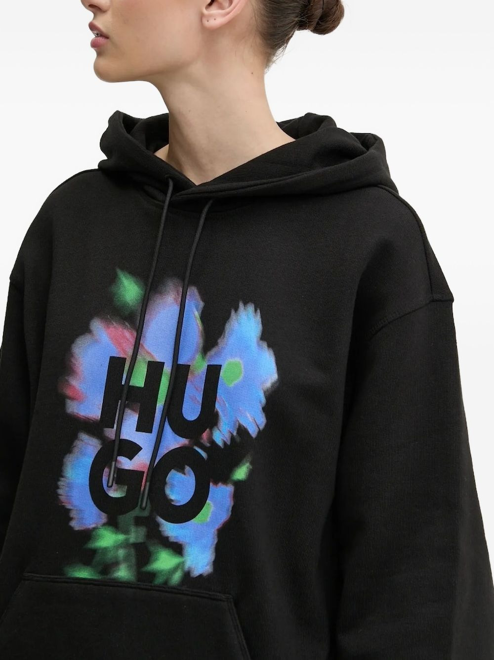 logo-print hoodie - 3