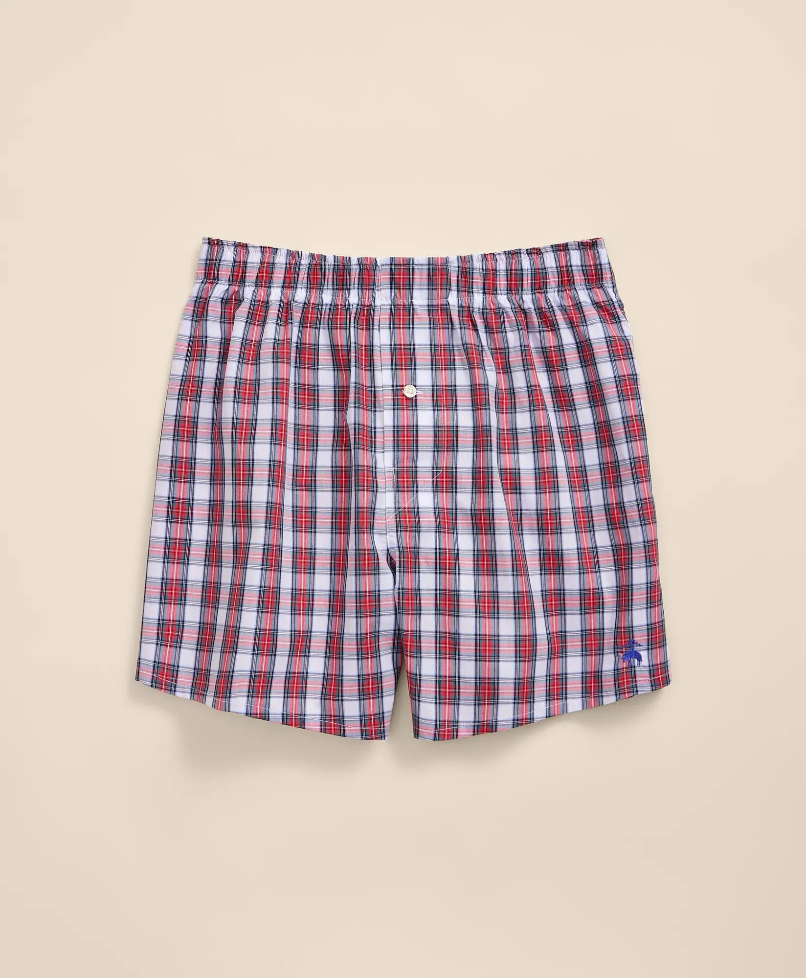 Slim Fit Cotton Broadcloth Tartan Boxers - 1
