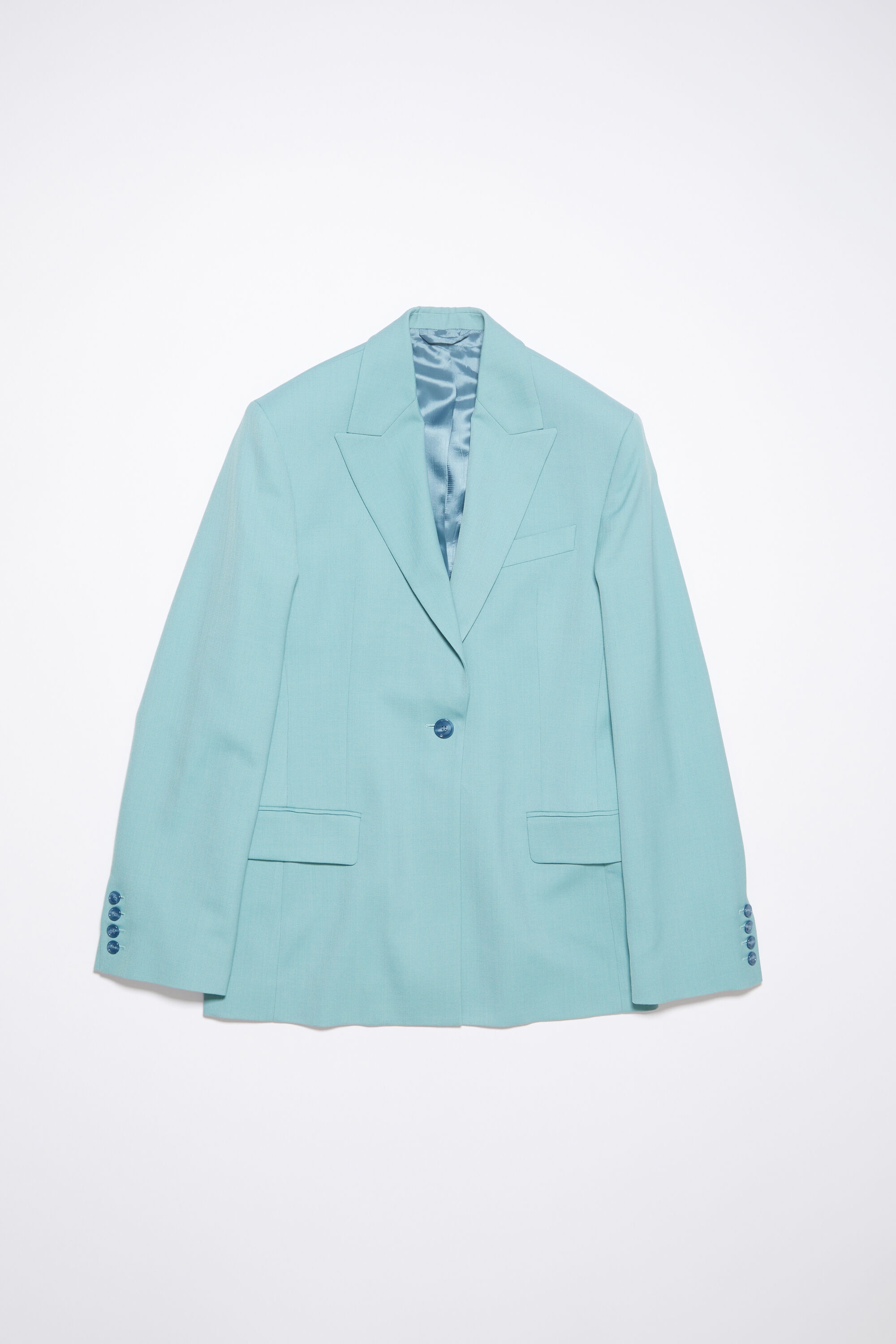 Regular fit suit jacket - Aqua blue - 7