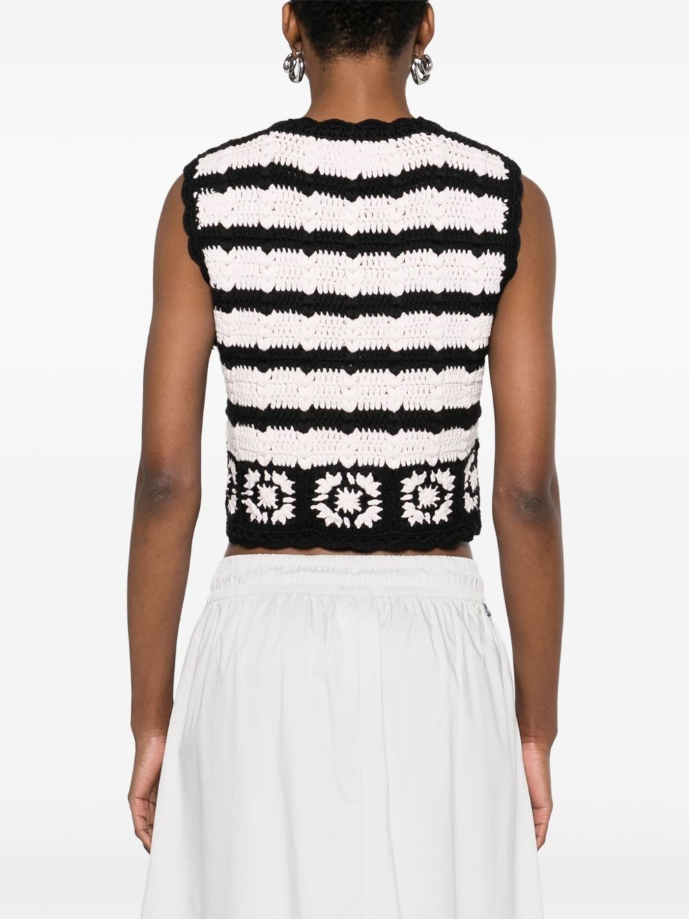 floral-motif top - 4