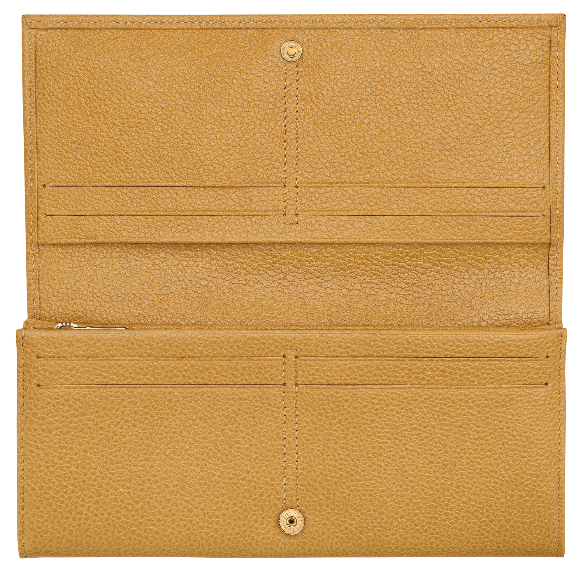 Le Foulonné Long continental wallet Nutmeg - Leather - 3