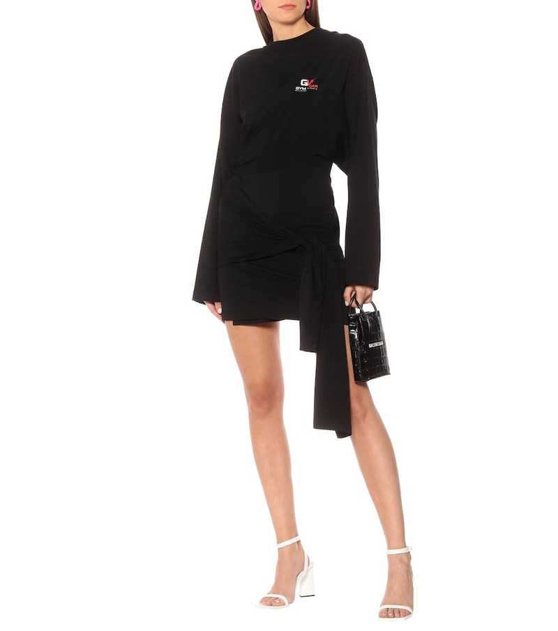 BALENCIAGA Gym Wear Short Wrap Dress outlook