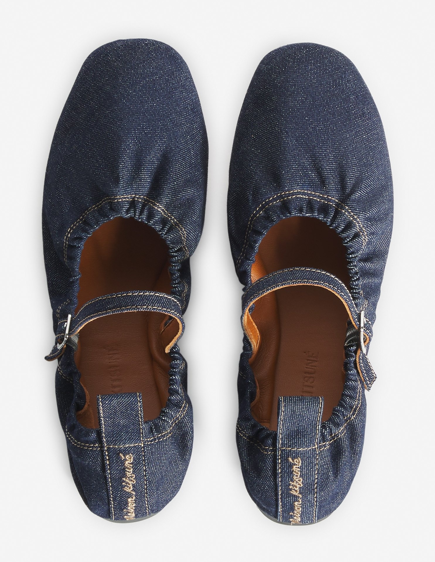 DENIM FLAT BALLERINA - 6