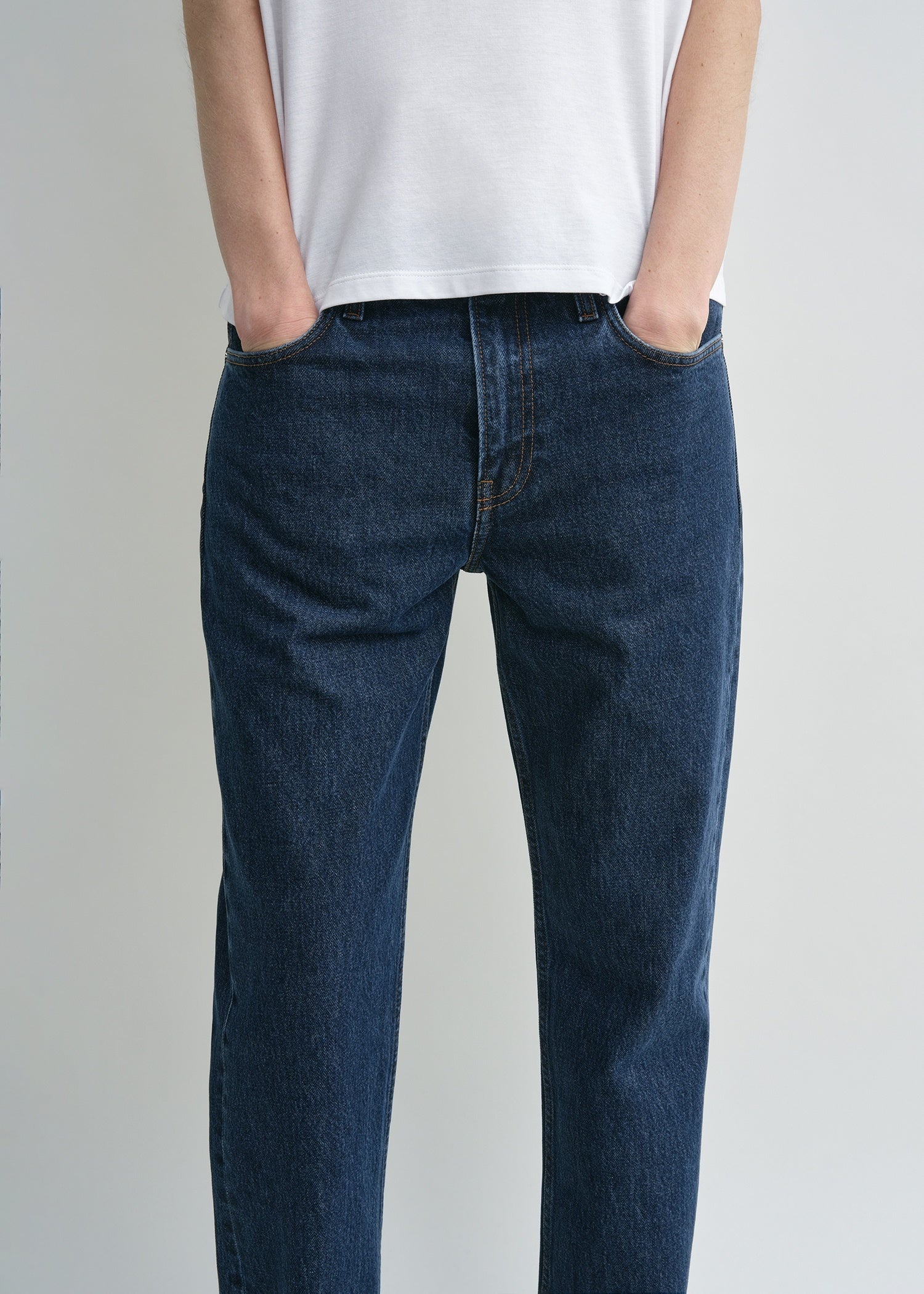 Low straight denim indigo - 5