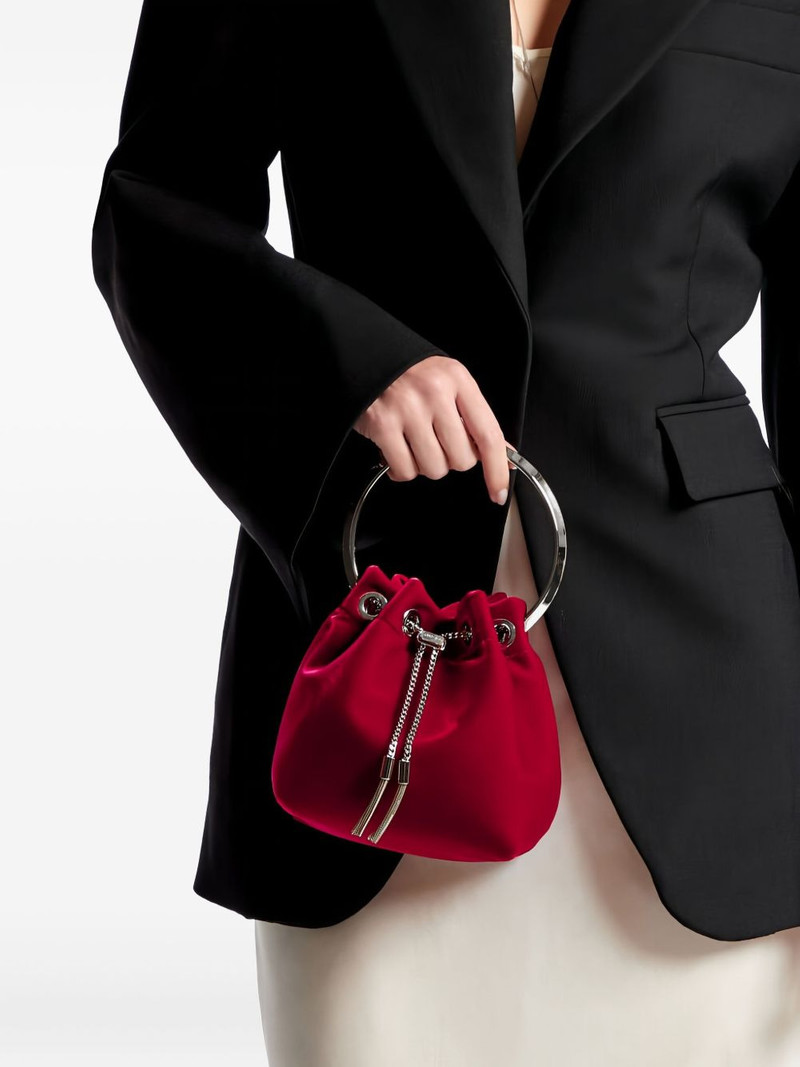 JIMMY CHOO Bon Bon ring-top bucket bag outlook