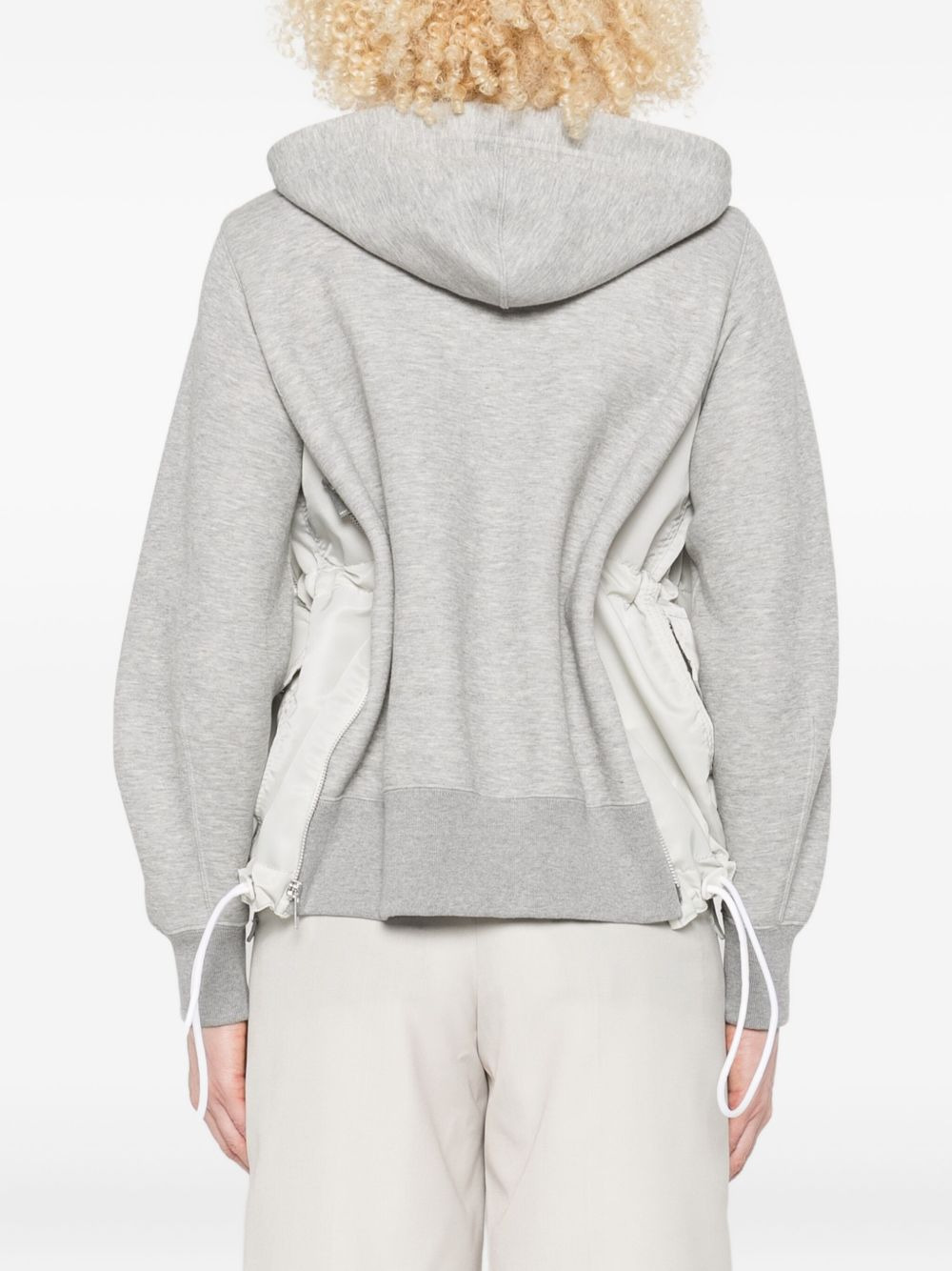 Sacai Women Cotton And Nylon Hoodie - 3