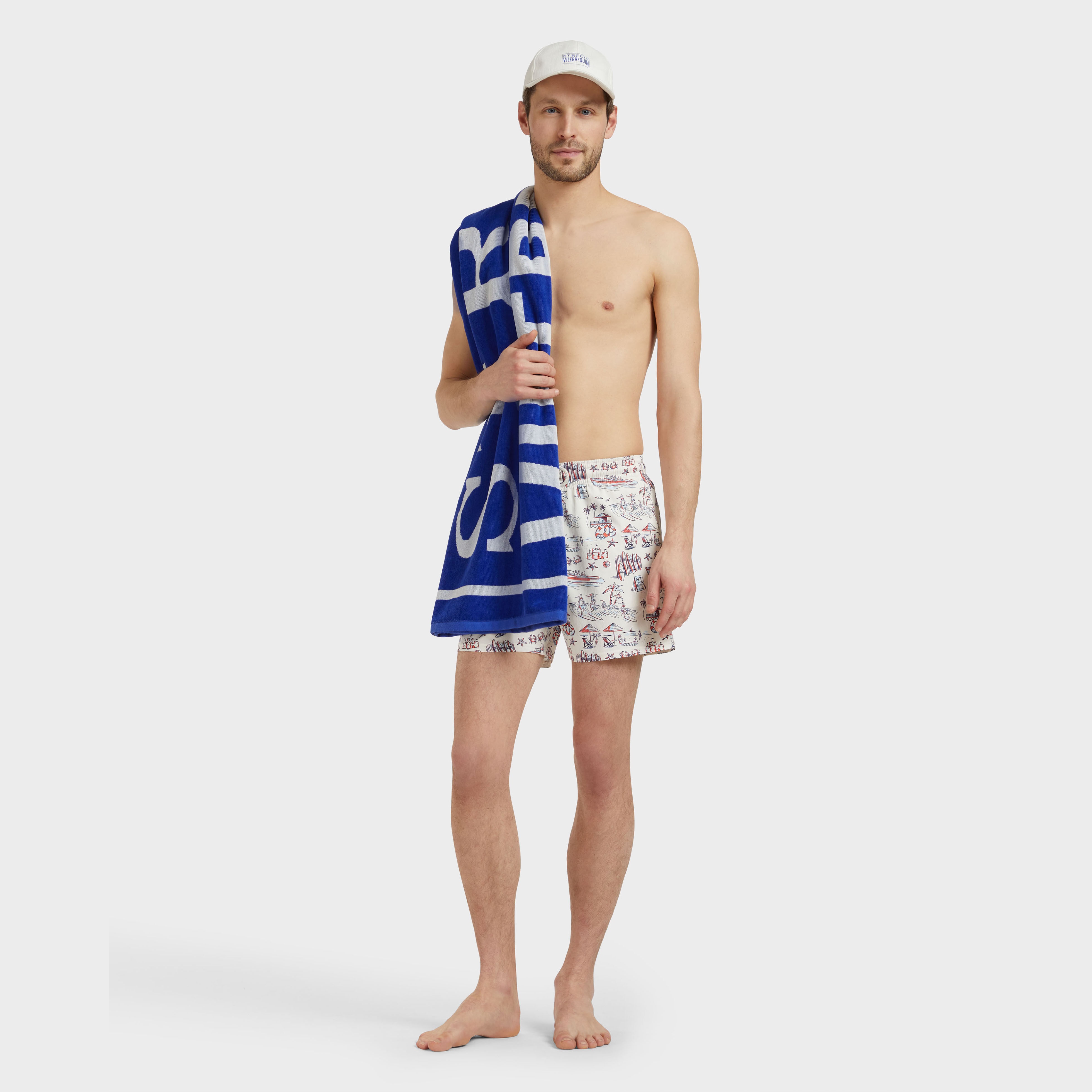 Men Stretch Swim Trunks Family Beach- Vilebrequin x St Regis - 5