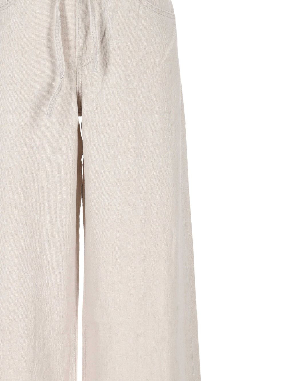 tie-waist wide-leg jeans - 3
