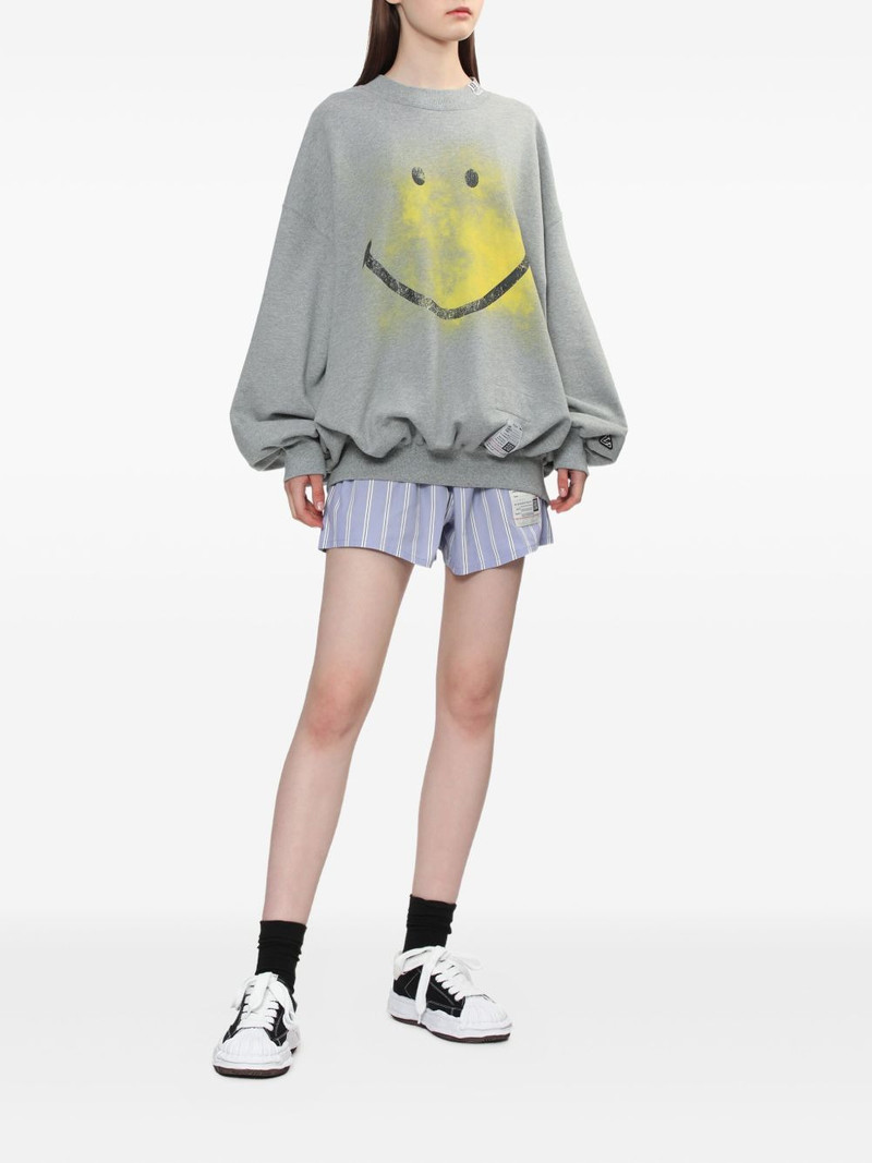 Maison MIHARAYASUHIRO smiley-face sweatshirt outlook