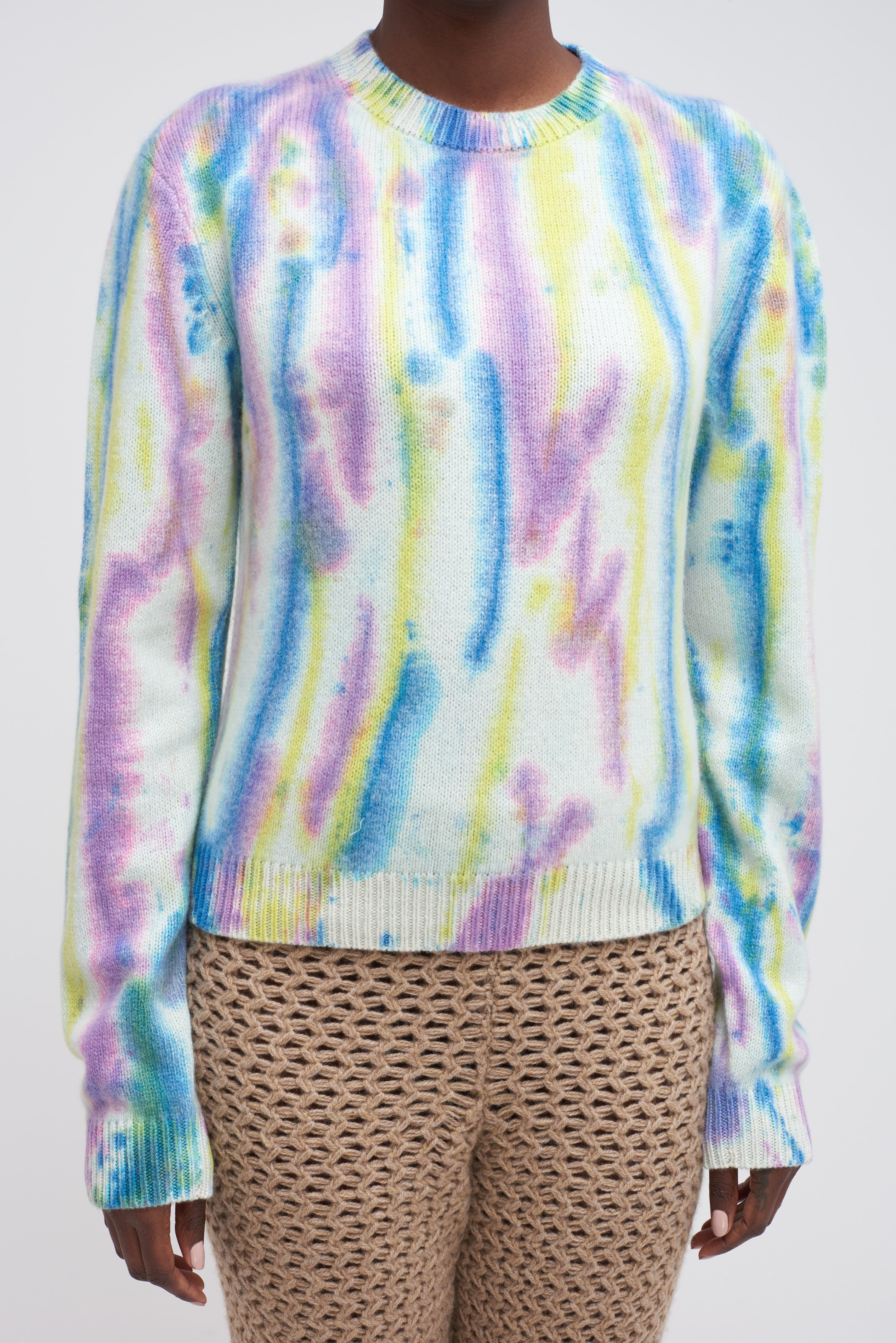 WATERCOLORED DYED WOMEN’S CREW - 2