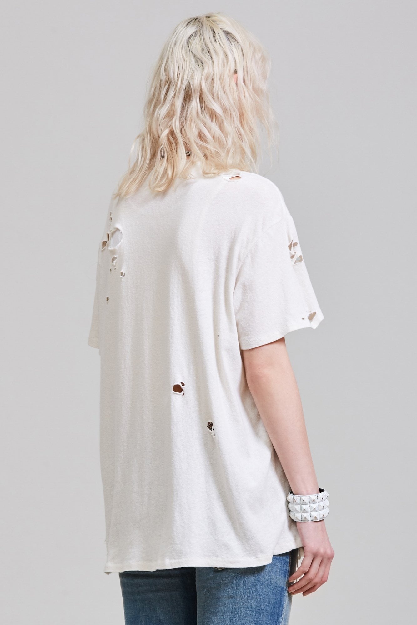 F.u Ripped Boy T - Ecru | R13 Denim - 5