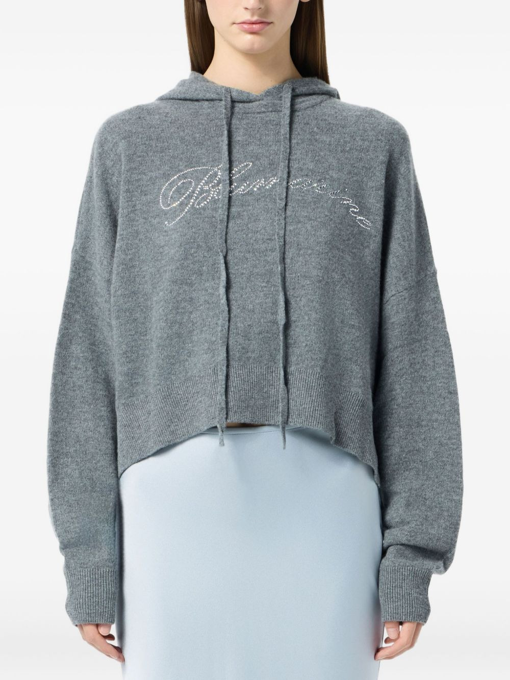 crystal-embellished hoodie - 3