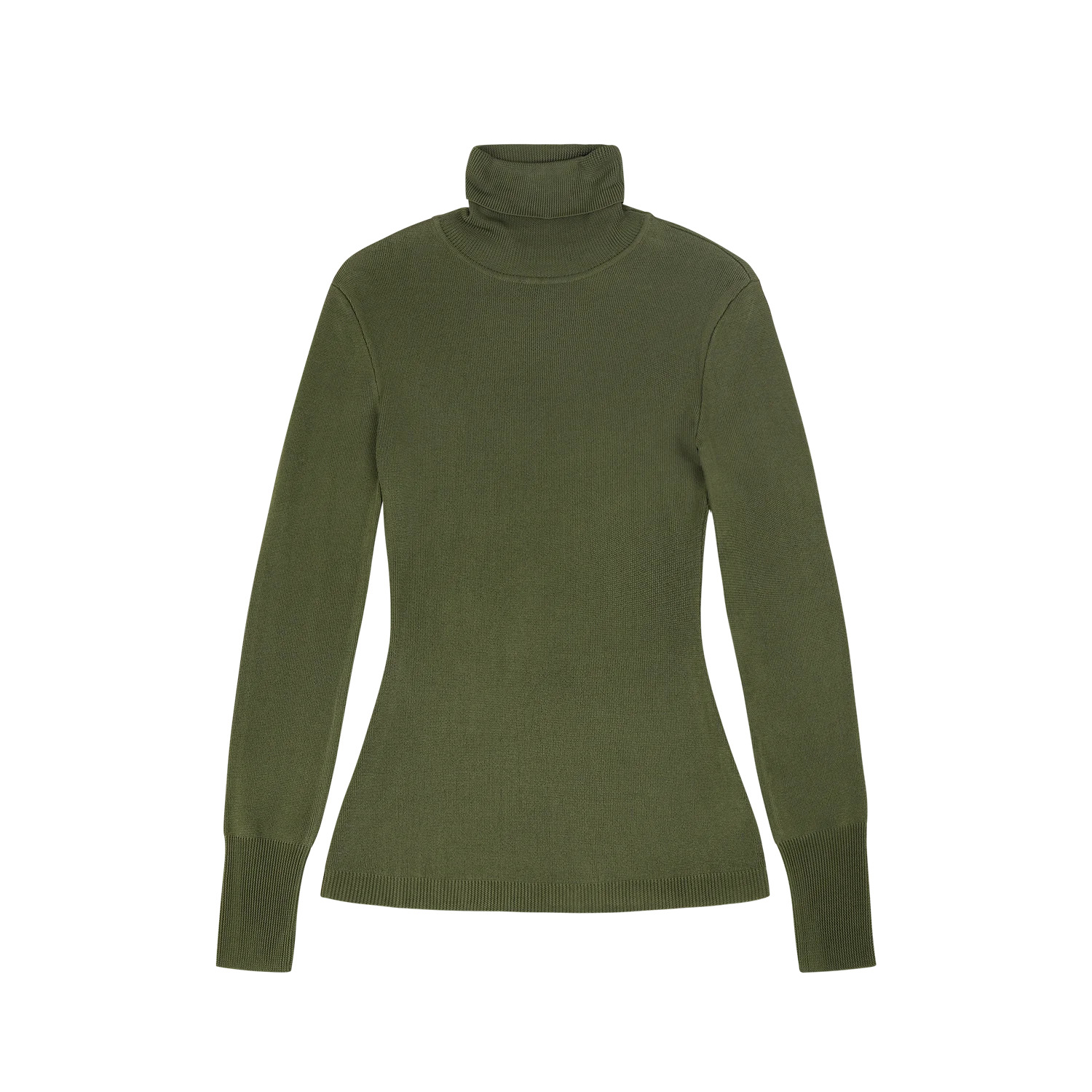 TURTLE NECK LONG SLEEVE MOSS - 1