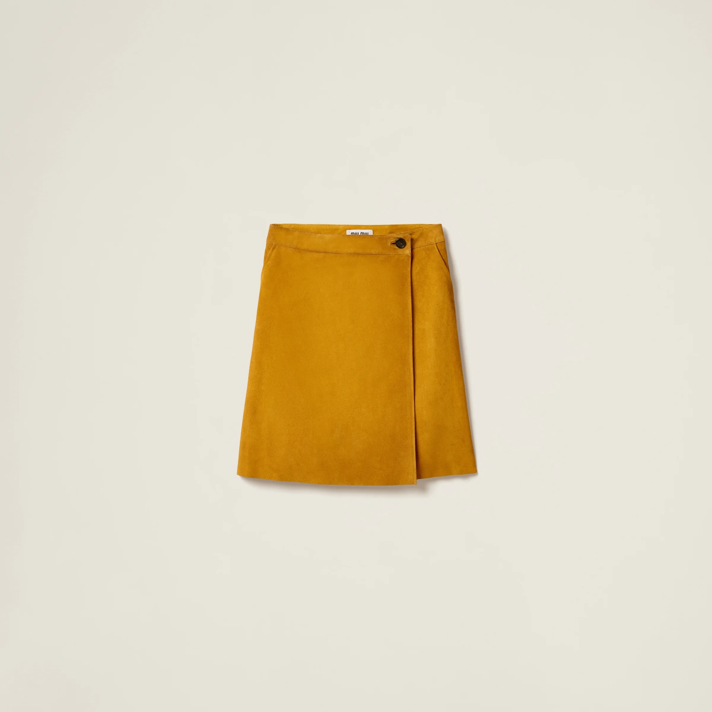 Suede wraparound skirt - 1