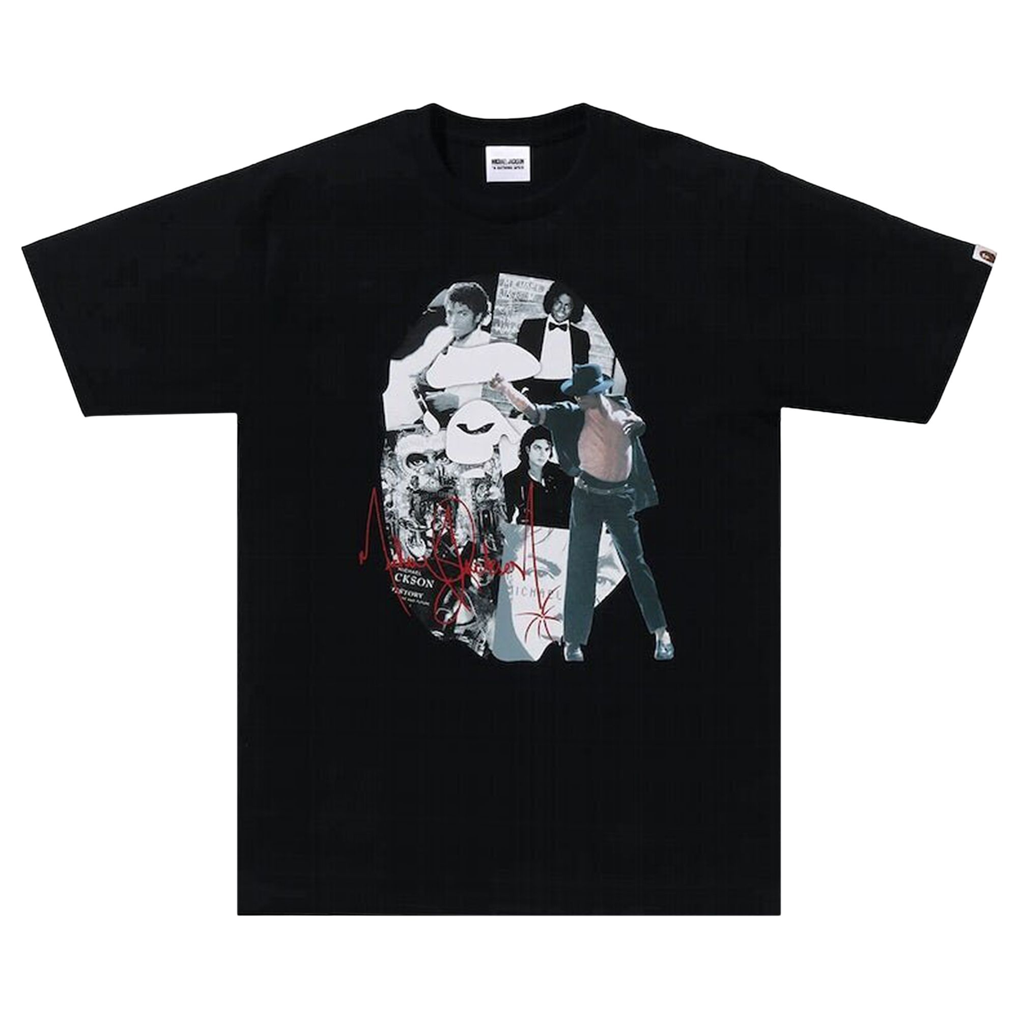 BAPE x Michael Jackson Album Jacket Ape Head Tee 'Black' - 1