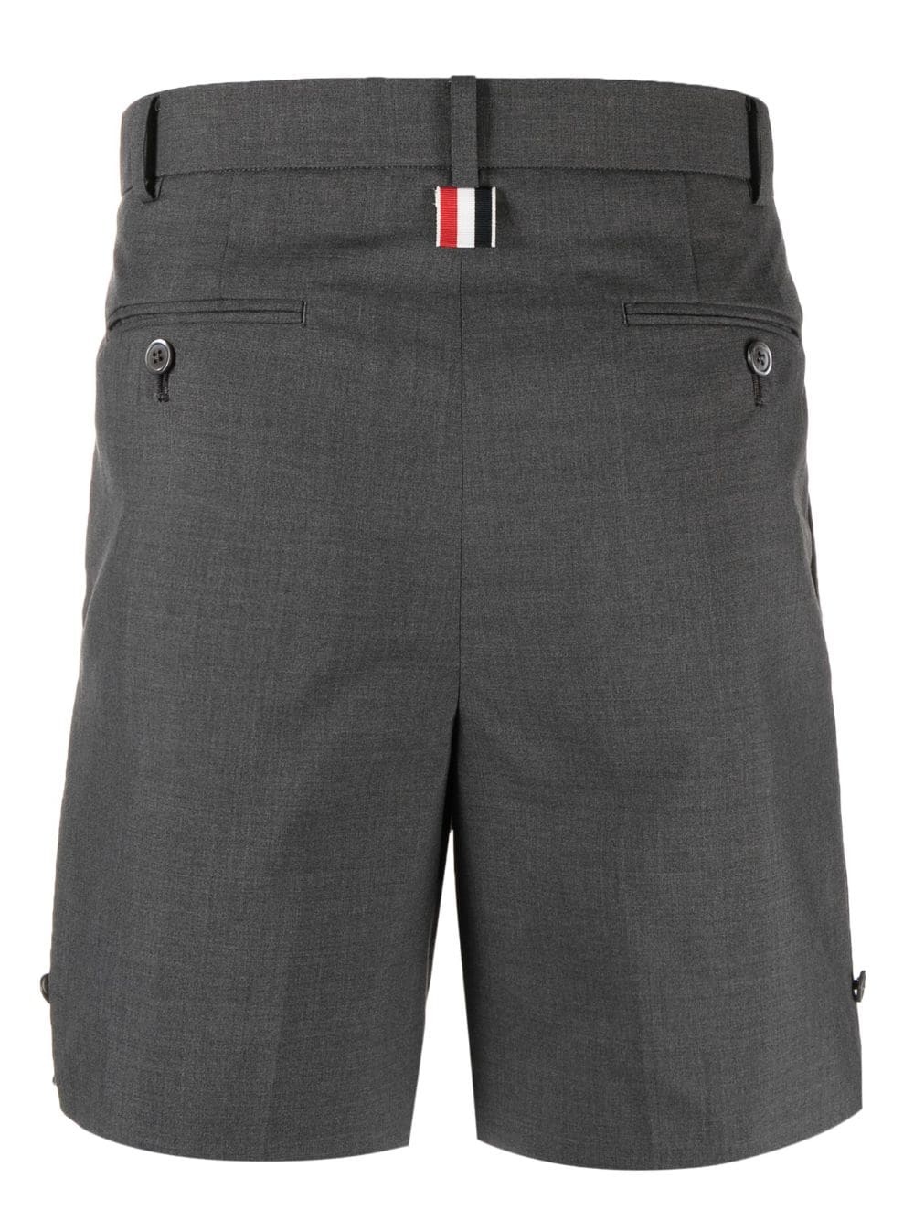 concealed-fastening wool tailored shorts - 2