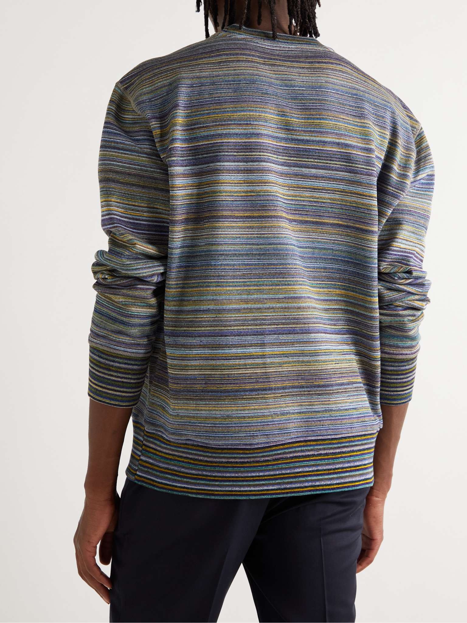 Striped Cotton Sweatshirt - 4