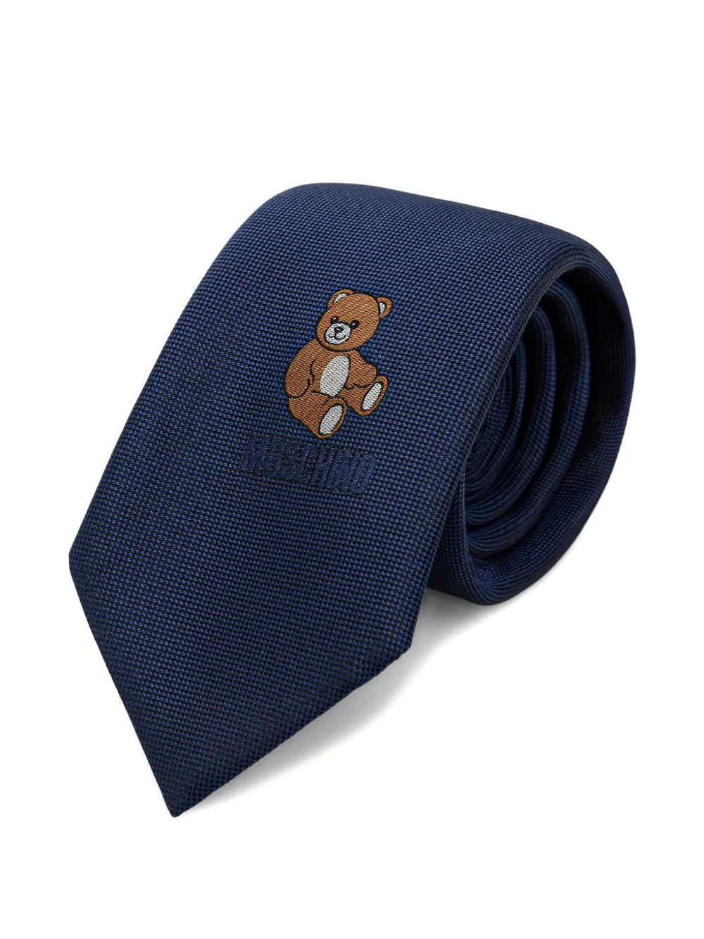 Teddy Bear embroidered tie - 1
