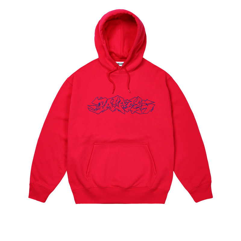PALACE P3 PIECE HOOD TRUE RED outlook