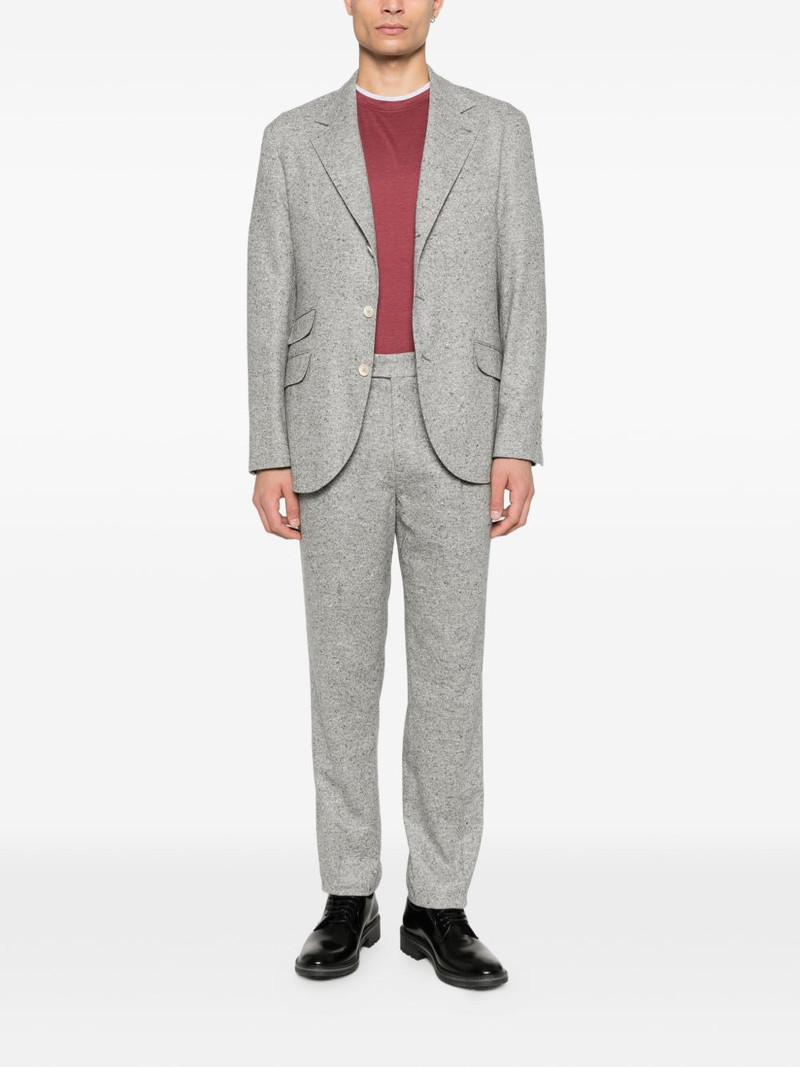 Brunello Cucinelli mélange-effect suit outlook