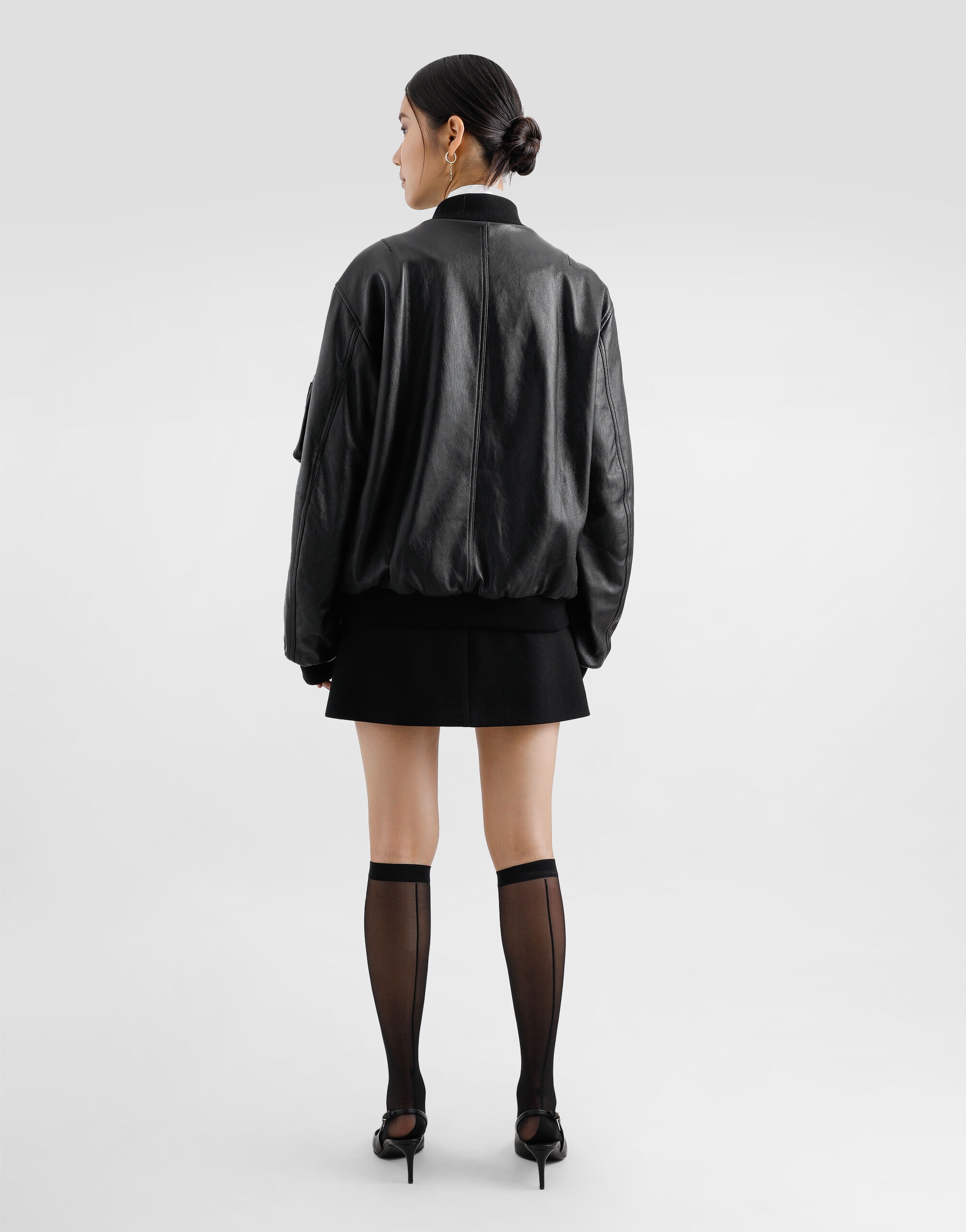 A-line wool crepe miniskirt - 3