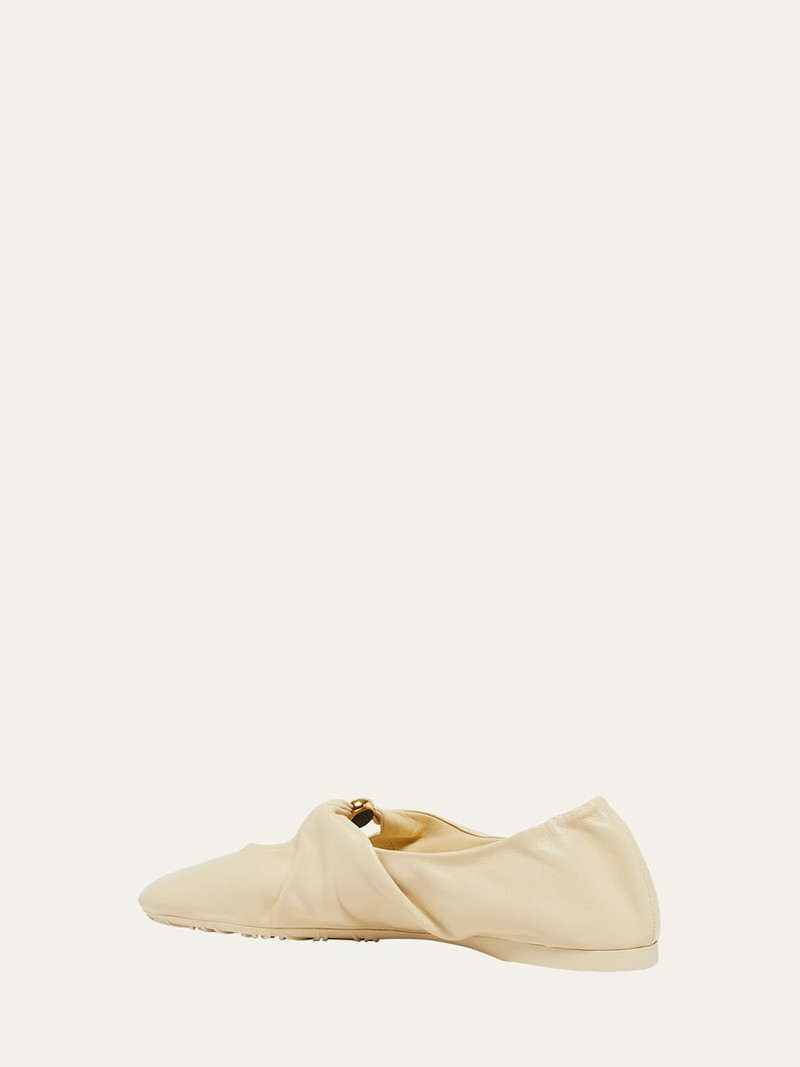 Loewe Pebble Soft Leather Ballerina Flats outlook