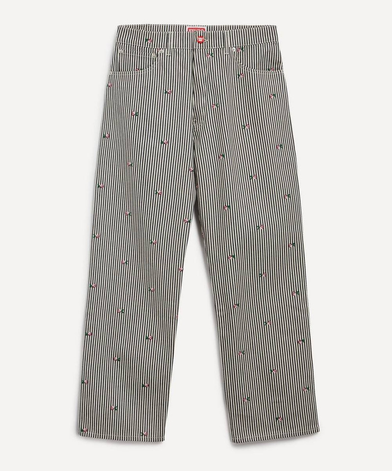 Rinse Striped Suisen Relaxed Jeans - 1