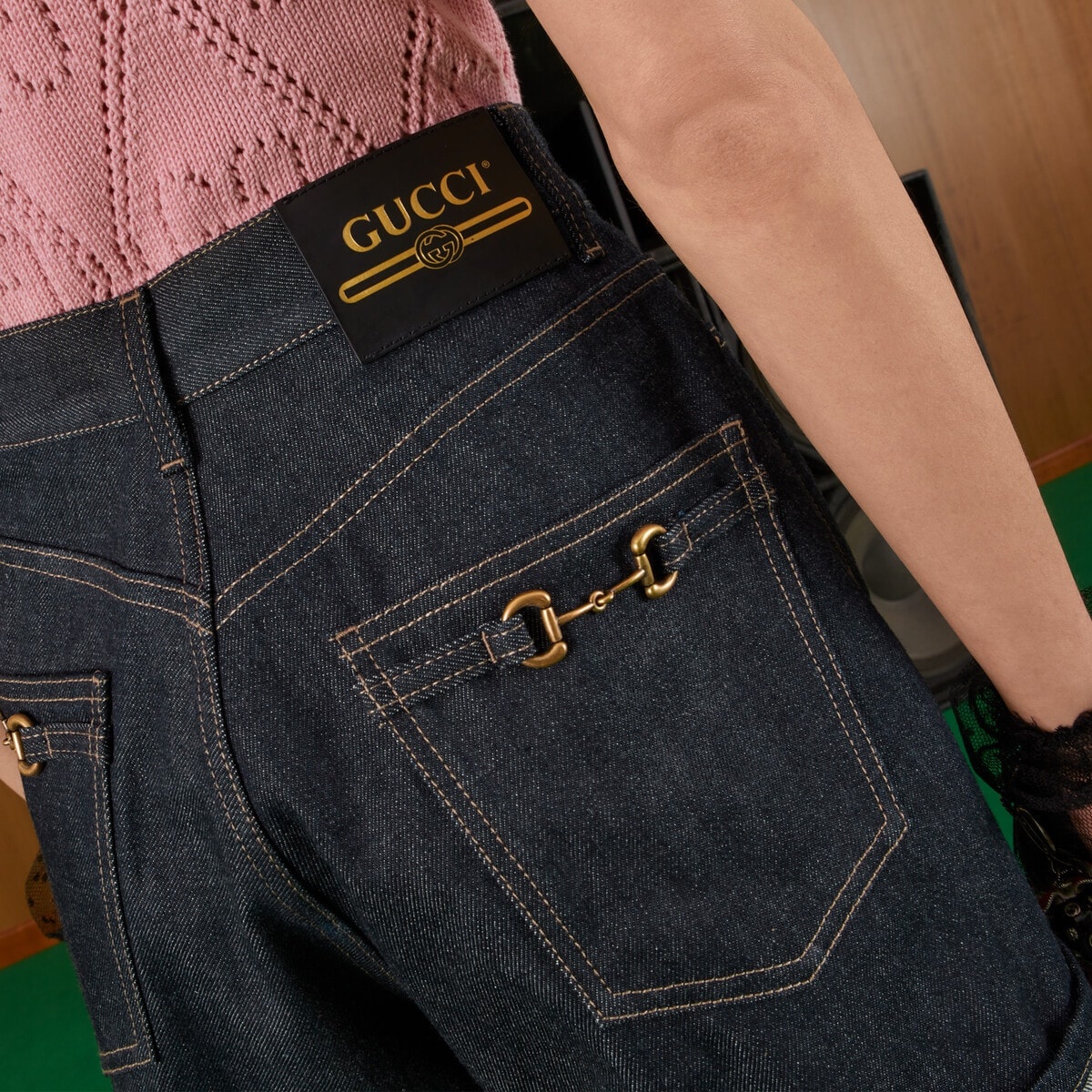 Denim shorts with Horsebit - 4