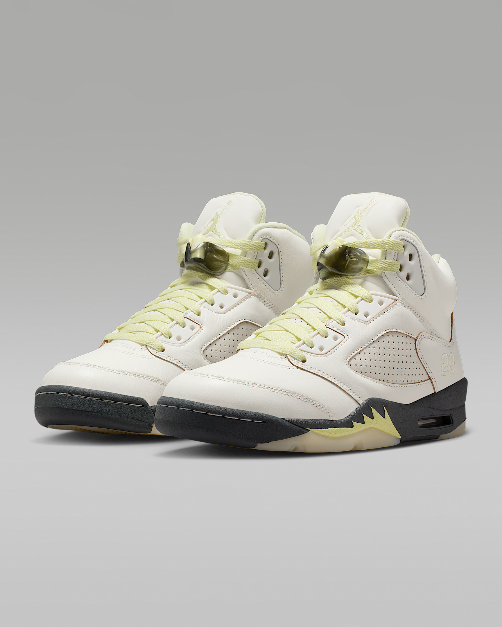 Air Jordan 5 Retro "Luminous Green and Sail" Women's Shoes - 5