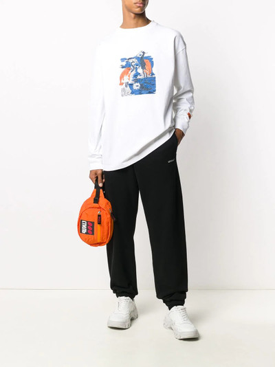 Heron Preston Heron-print crew neck sweatshirt outlook