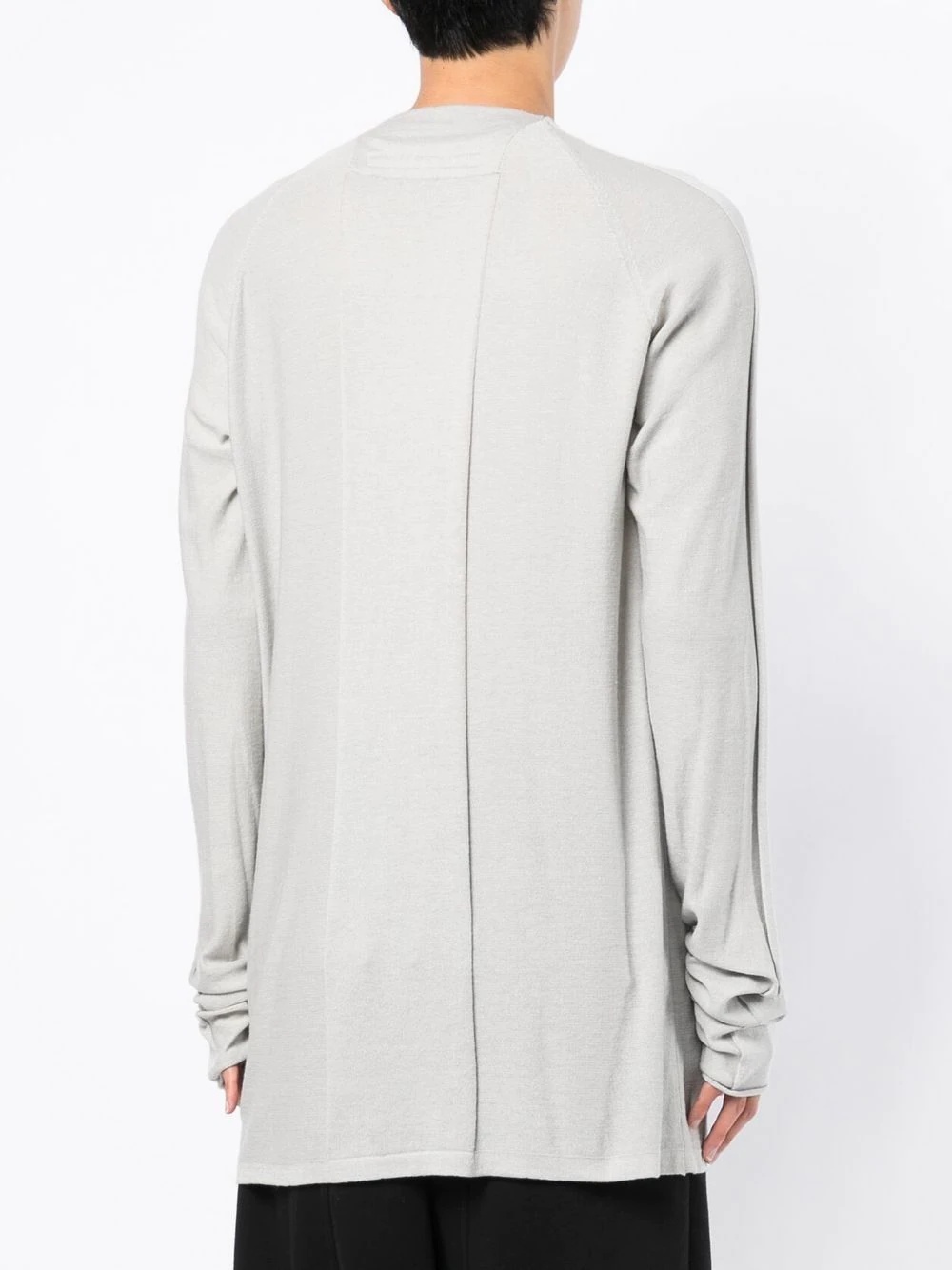 panelled longline jumper - 4