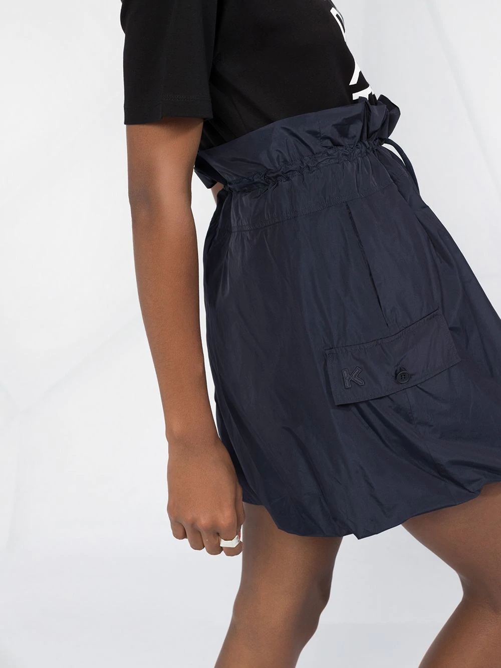 ruffle elasticated waist skirt - 3