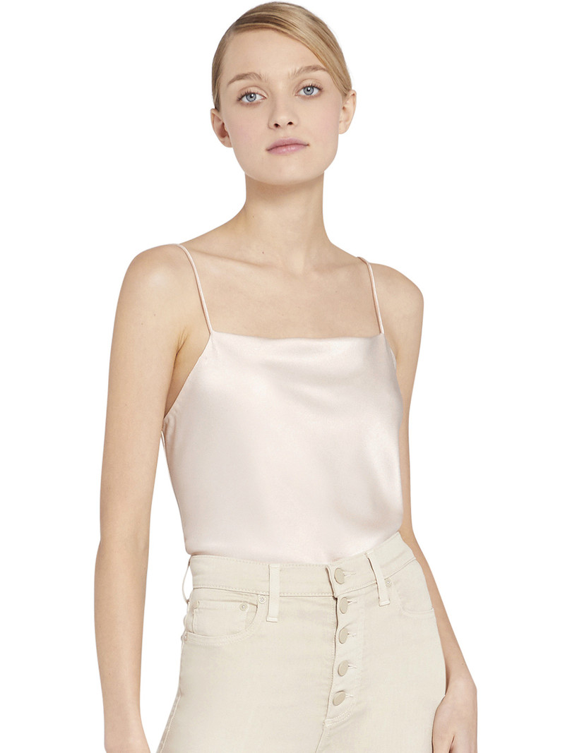 Alice + Olivia HARMON DRAPEY SLIP TANK outlook