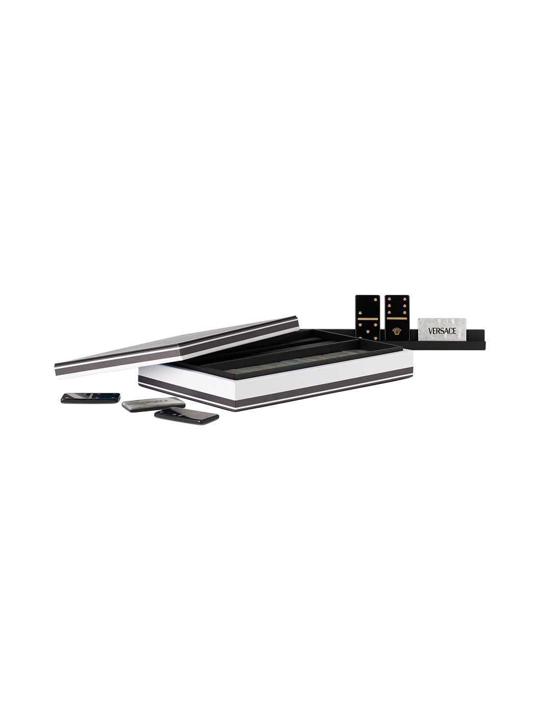 Black Barocco Domino Set - 2