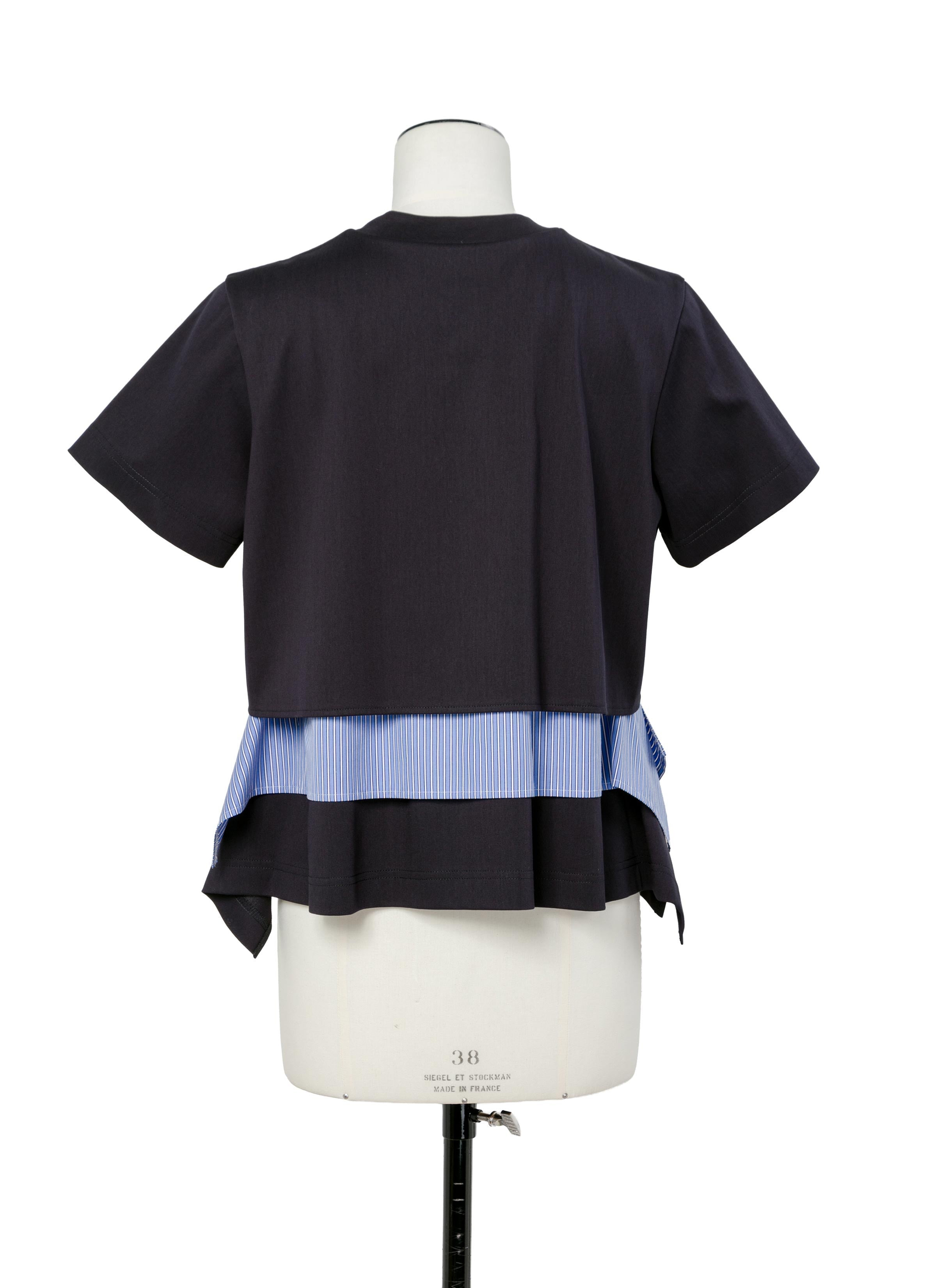 Poplin x Cotton Jersey T-Shirt - 4