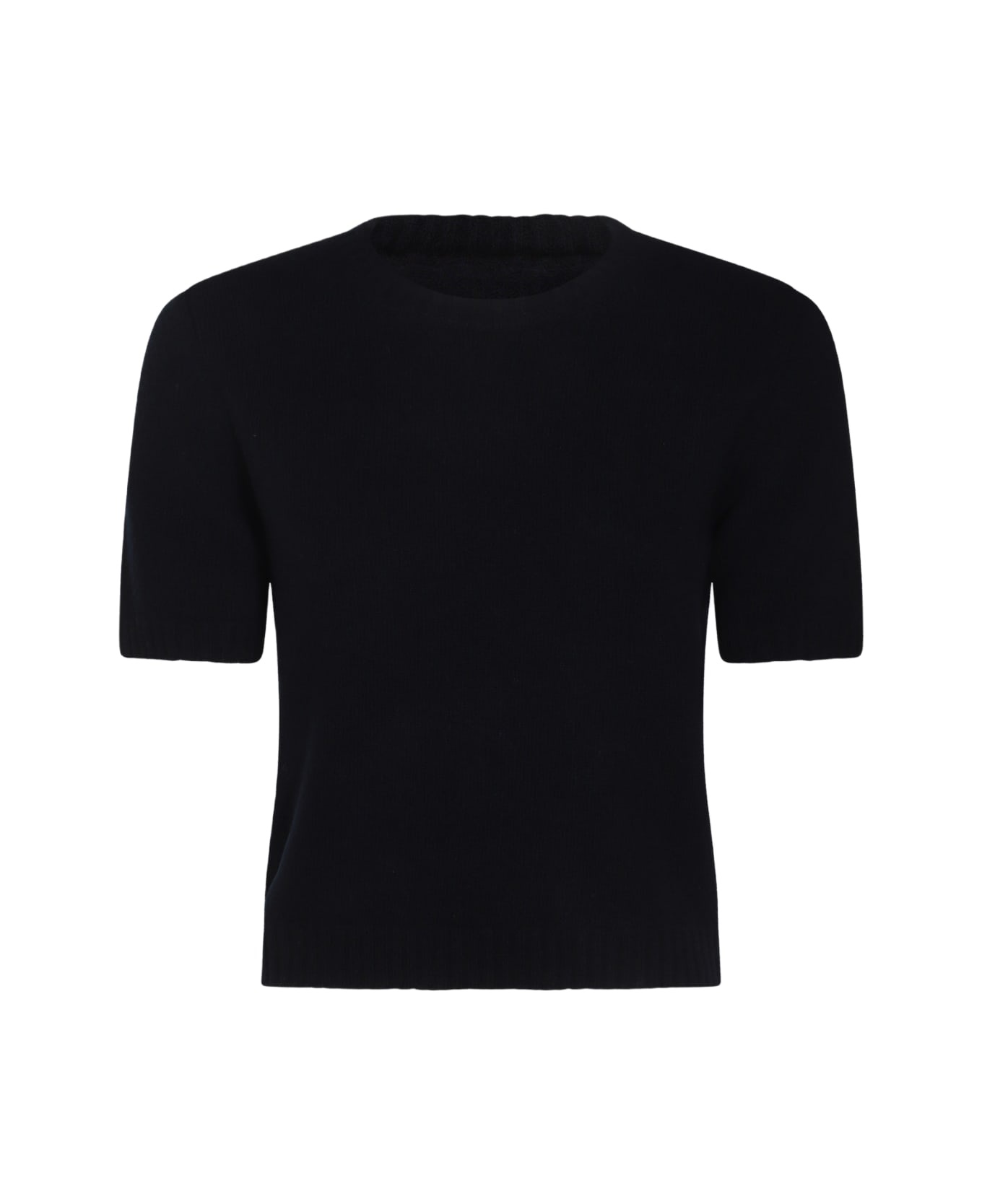 Navy Blue Wool Knitwear - 1