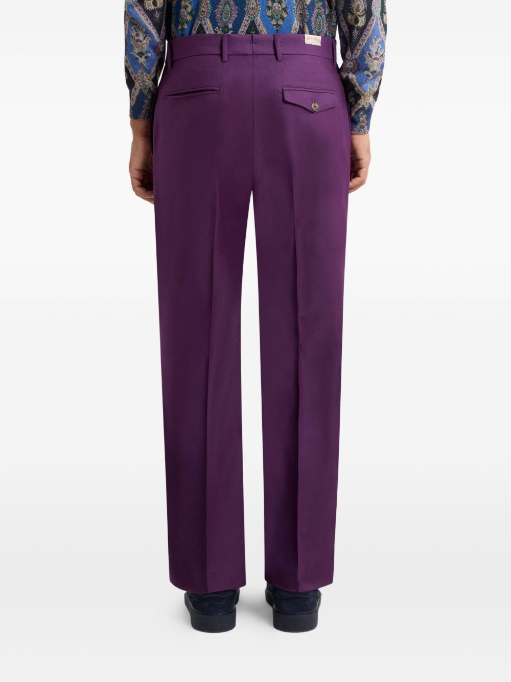 welt-pockets tailored trousers - 4